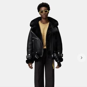 The Arrivals Leather Moya V Coat sz XXS